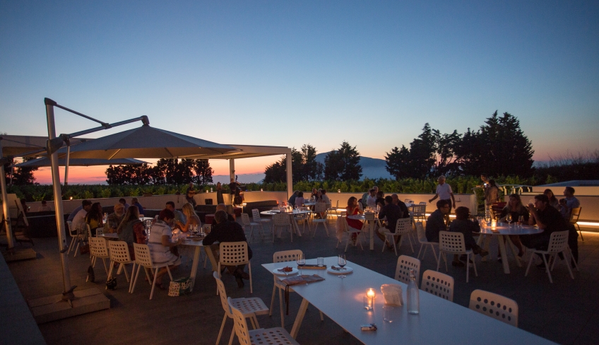 Degustazione in terrazza