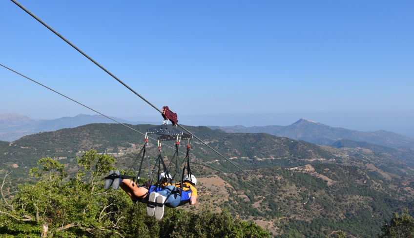 Sicilia volo zip line