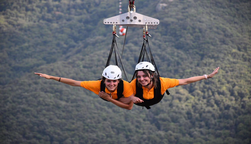 Zipline launch in San Mauro Castelverde