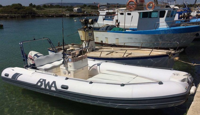 Sicilian hiking on boat  - beaches