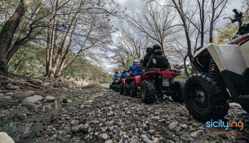 Alcantara sterrato in quad