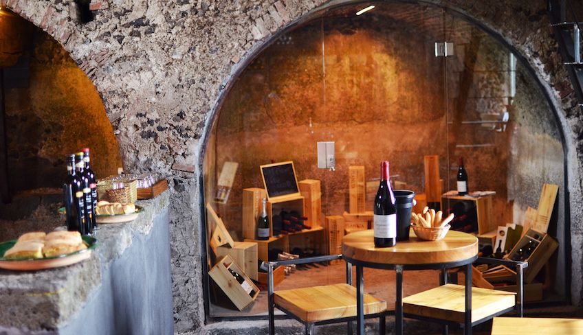 Wine tasting cellar - sicily wine region