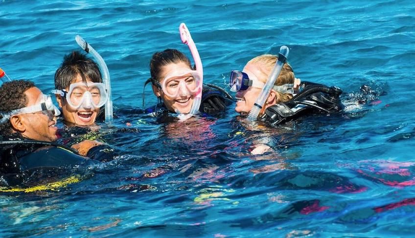 Diving in Sicily - dive master