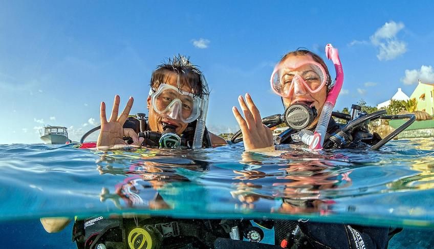 Diving in Sicily - dive master