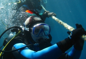 Diving in Sicily - dive master 