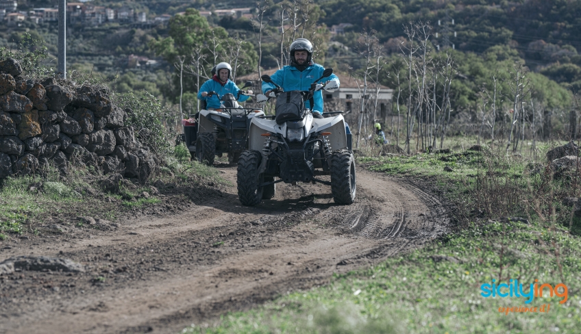 Percorso sterrato con quad